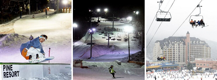 韩国阳智松林滑雪场