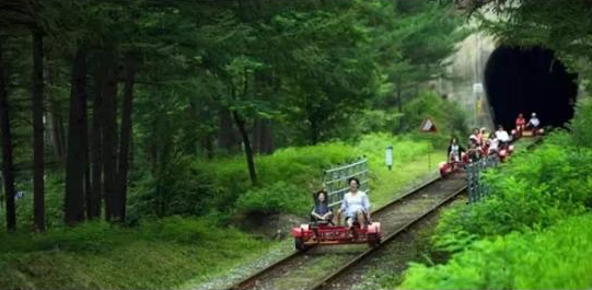 韩国的铁路自行车