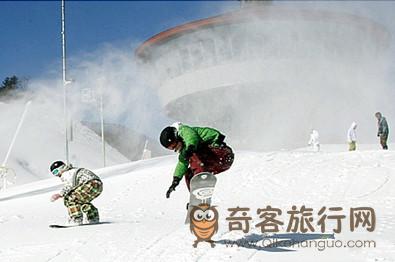 冬季  韩国 芝士   滑雪场