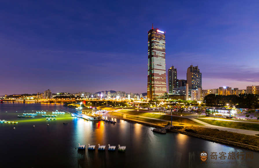 首尔夜景约会地——汝矣岛汉江公园